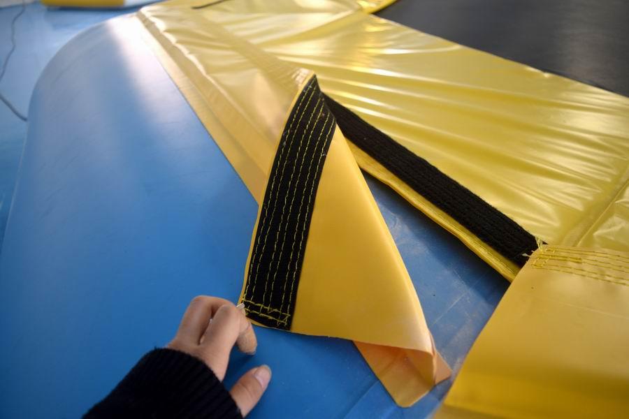 double ramp platform inflatable factory Bouncia manufacture