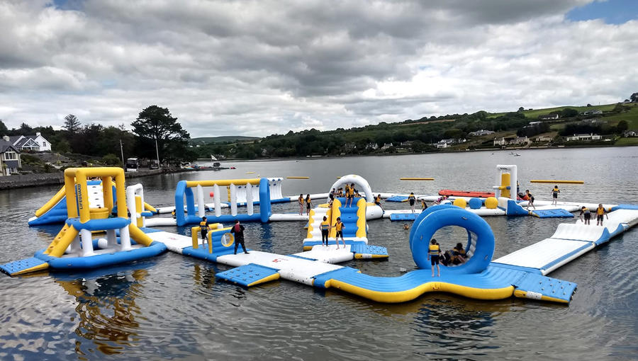 Bouncia Inflatable Water Park For Lake