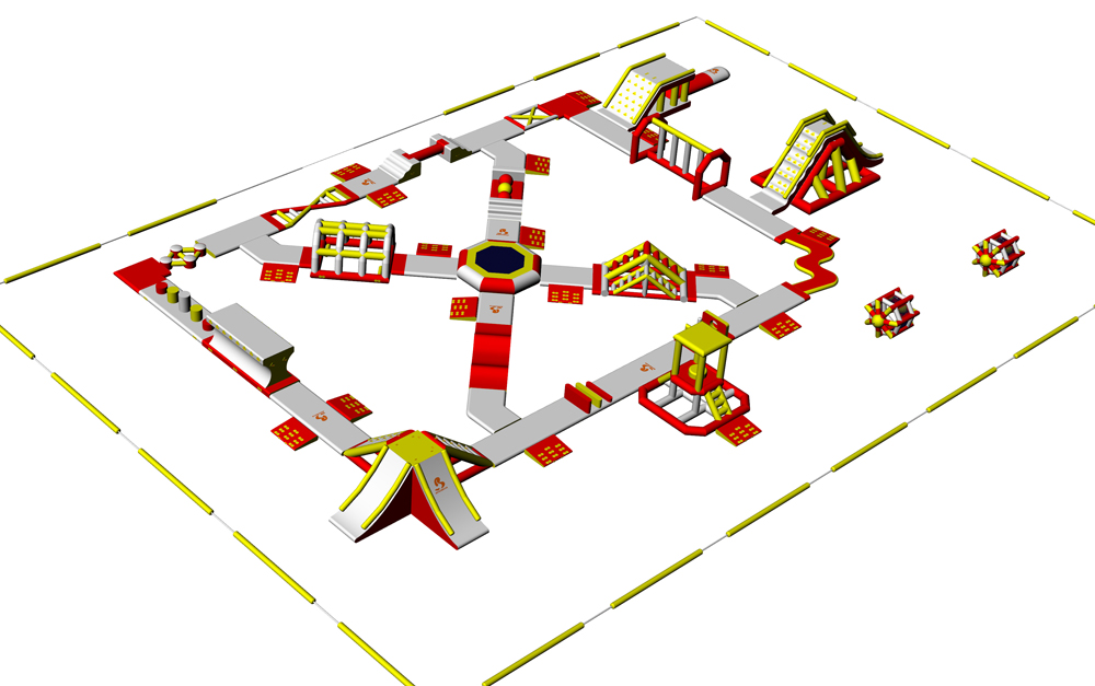 Bouncia -165 Capacity Floating Inflatable Water Park