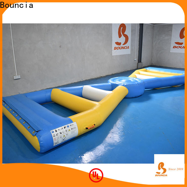 Bouncia Latest inflatable splash park Supply for pool