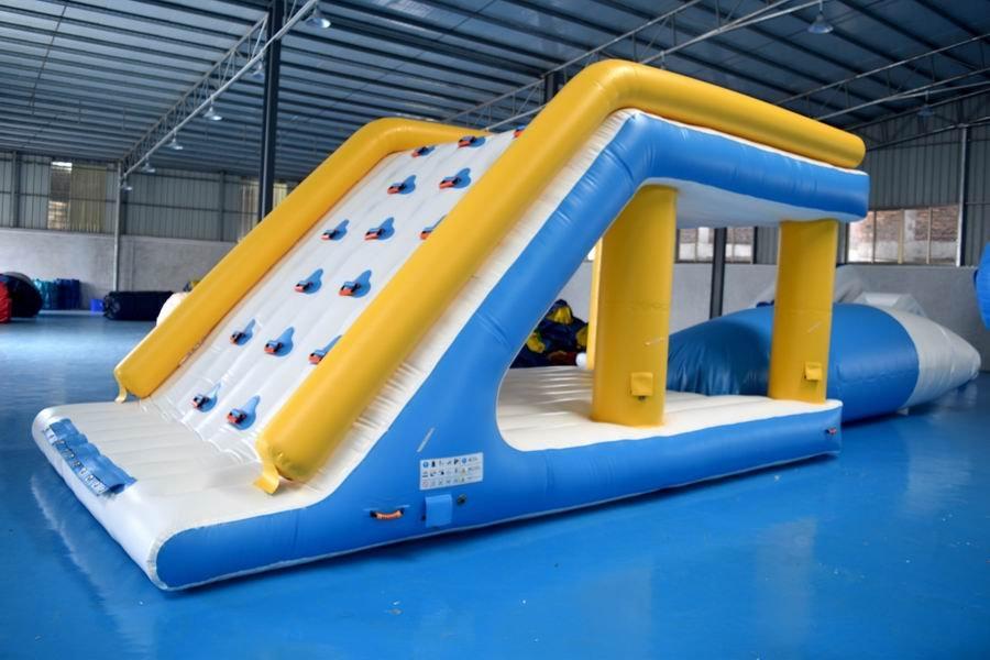 tarpaulin inflatable float trampoline Bouncia company