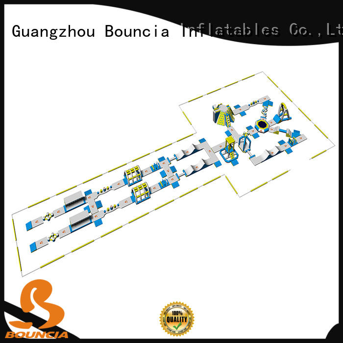 Bouncia floating inflatable water slides for adults from China for outdoors