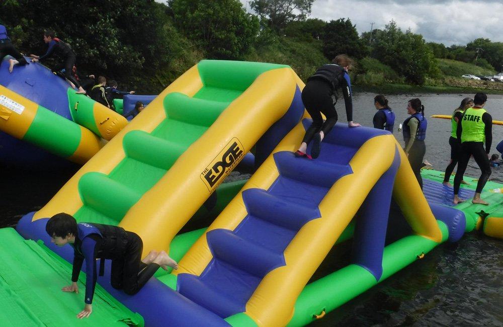 stable commercial inflatable water park by wholesale for lake