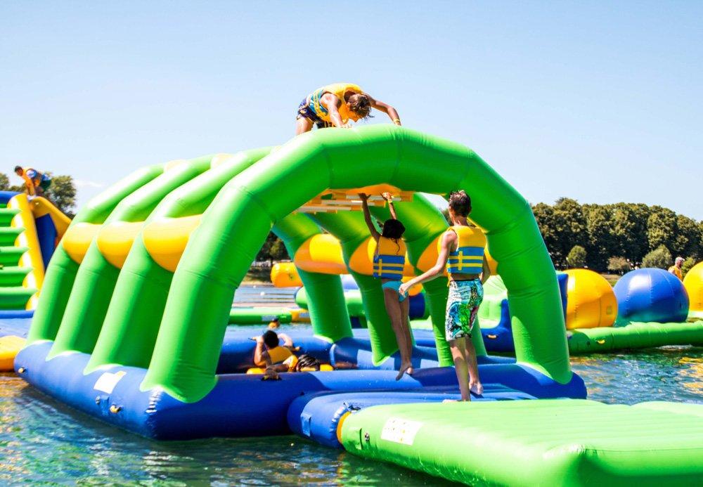 course inflatable backyard water park toys for lake Bouncia
