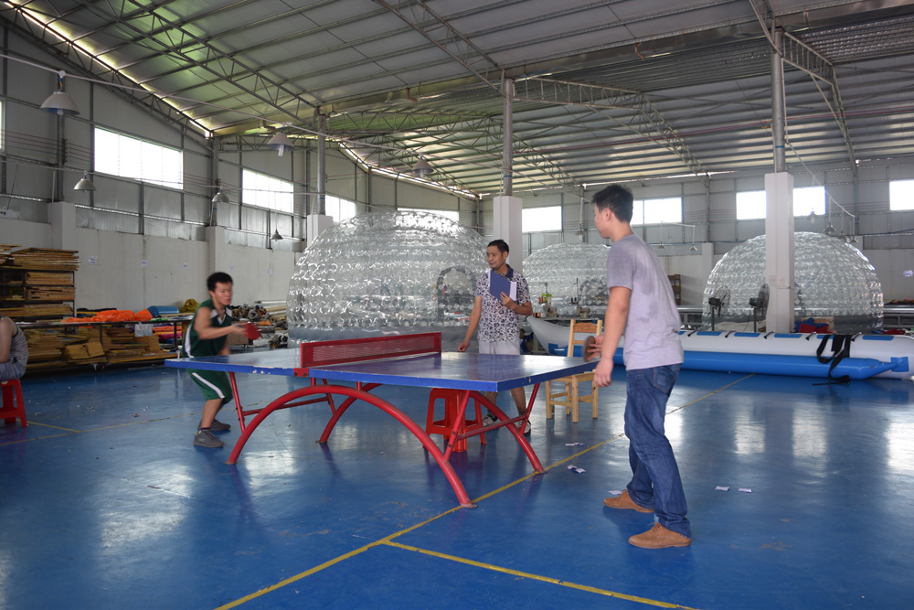 Bouncia -Read Basket ball match during factory sports meeting News On Bouncia Inflatables-2
