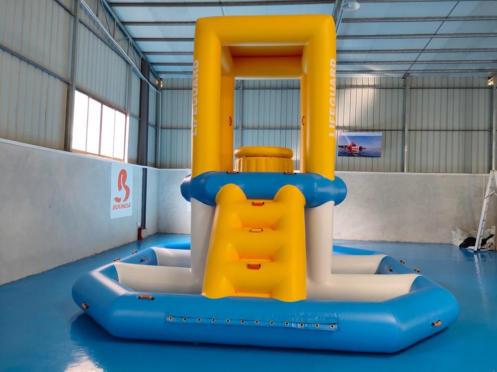 hot sale obstacle inflatable factory double jump Bouncia Brand