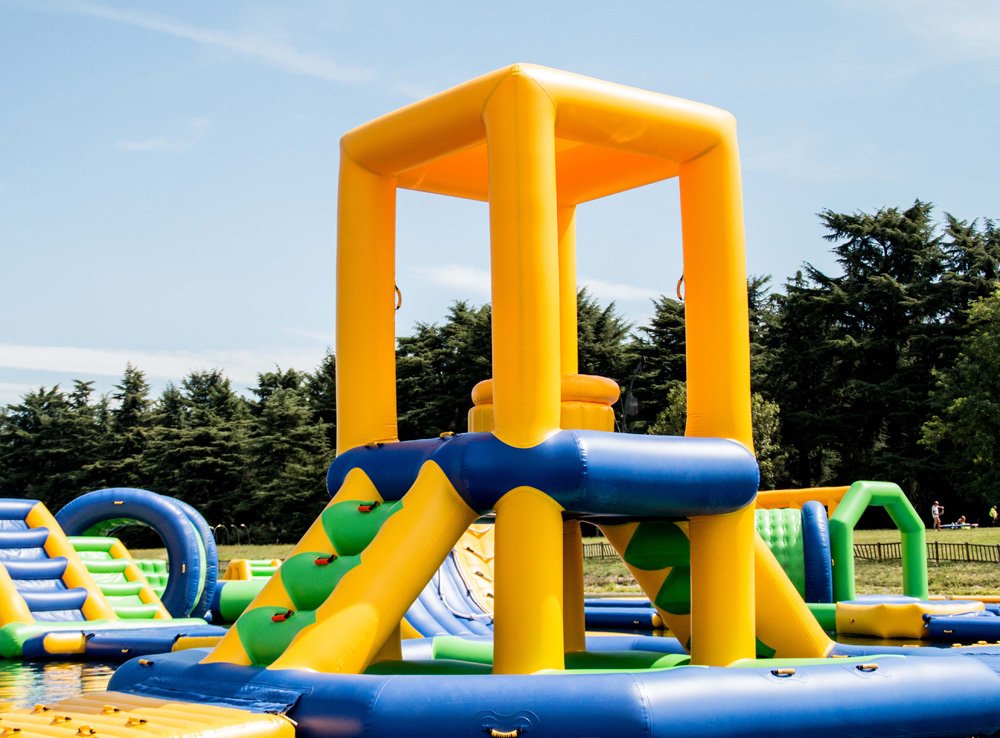 Bouncia 100 people water park for sale factory for adults-24