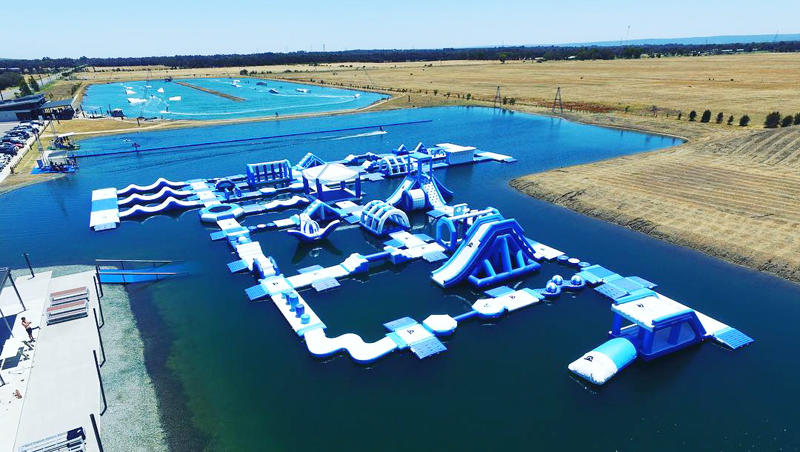 Parque acuático inflable gigante de Australia