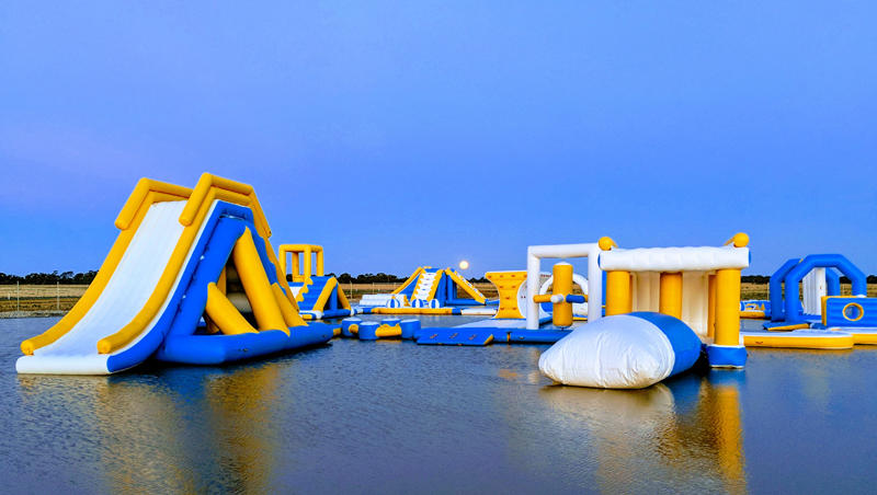 Australia 160 persona inflable parque acuático