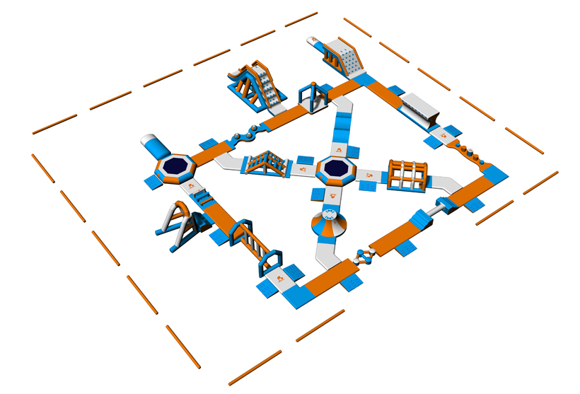 Bouncia -165 Capacity New Floating Inflatable Water Park In Tartu Estonia -bouncia
