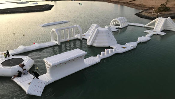 Inflatable Aqua Park Installed In Egypt