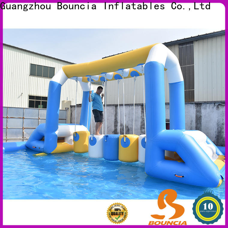 Bouncia floating water obstacle course for sale for business for pool