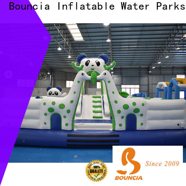 Bouncia popular floating inflatable obstacle course China for Young child