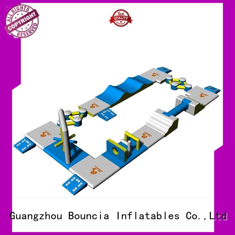 Hot small inflatable water park certification Bouncia Brand