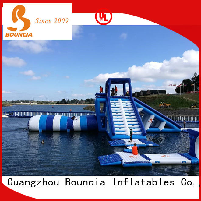 Bouncia inflatable lake obstacle course for outdoors