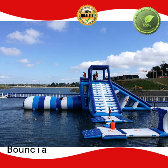Bouncia durable inflatable slip and slide design for pool