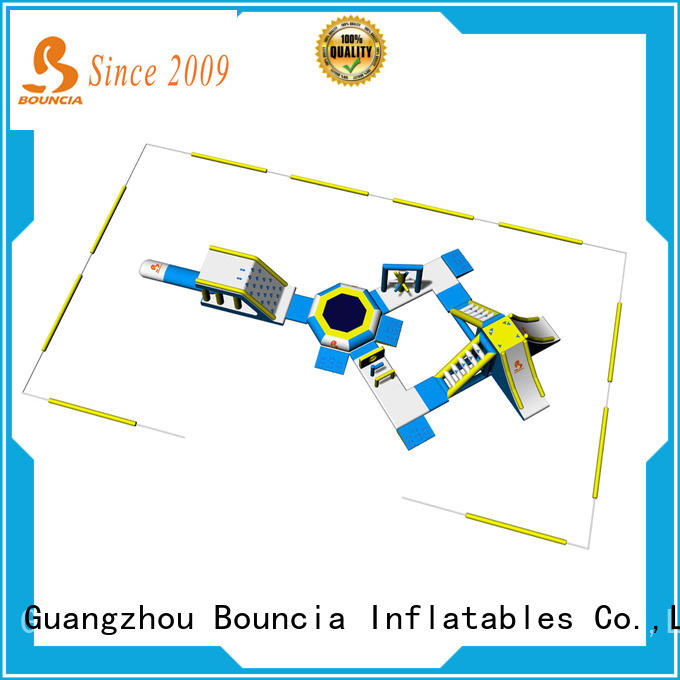 Bouncia certification inflatable floating water park personalized for kids