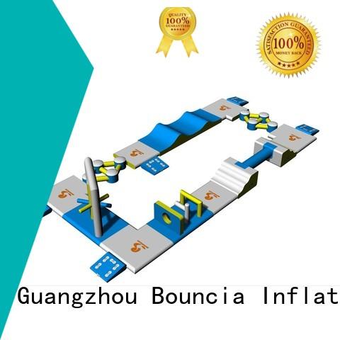 Wholesale bridge small inflatable water park Bouncia Brand