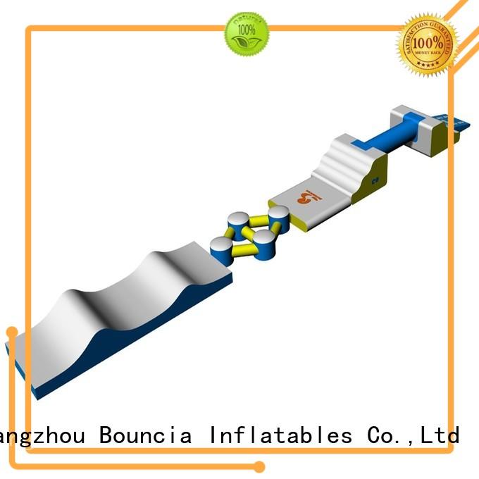 small inflatable water park course bouncia Bouncia Brand company