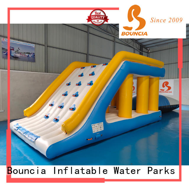 Bouncia floating inflatable floating water park manufacturer for outdoors