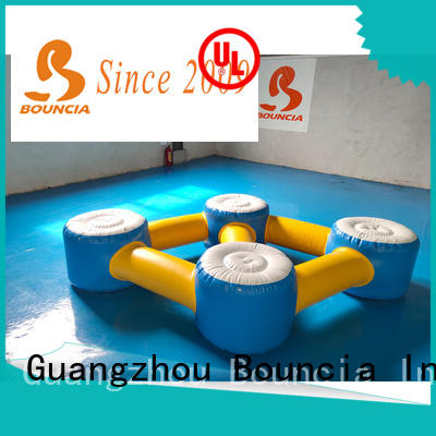 Bouncia guard tower inflatable floating slide for lake from China for pool