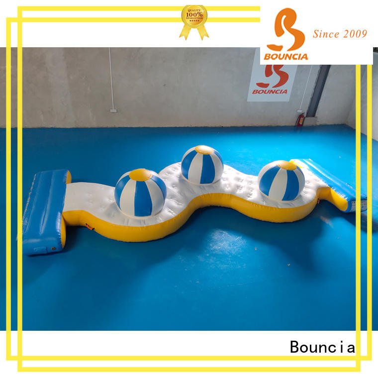 Bouncia beam inflatable course customized for outdoors